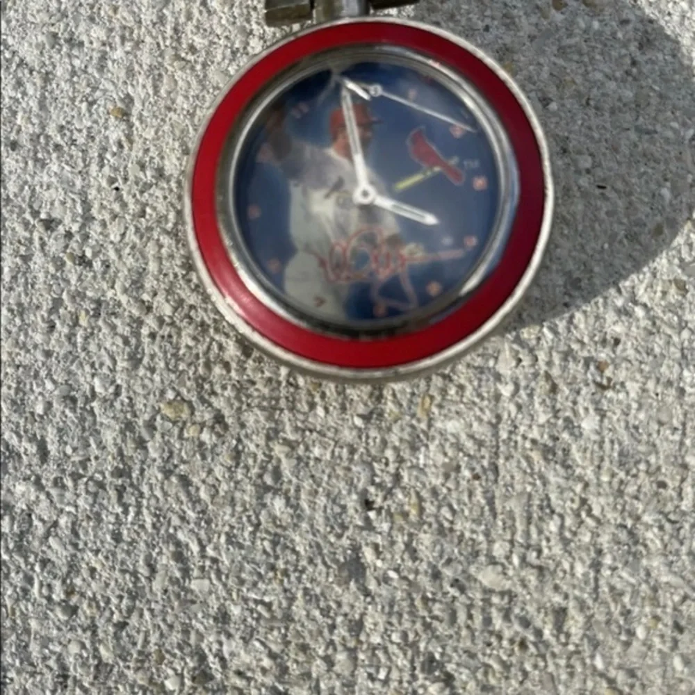 Mark McGwire Pocket Watch Needs Repair & Battery Please Read Description